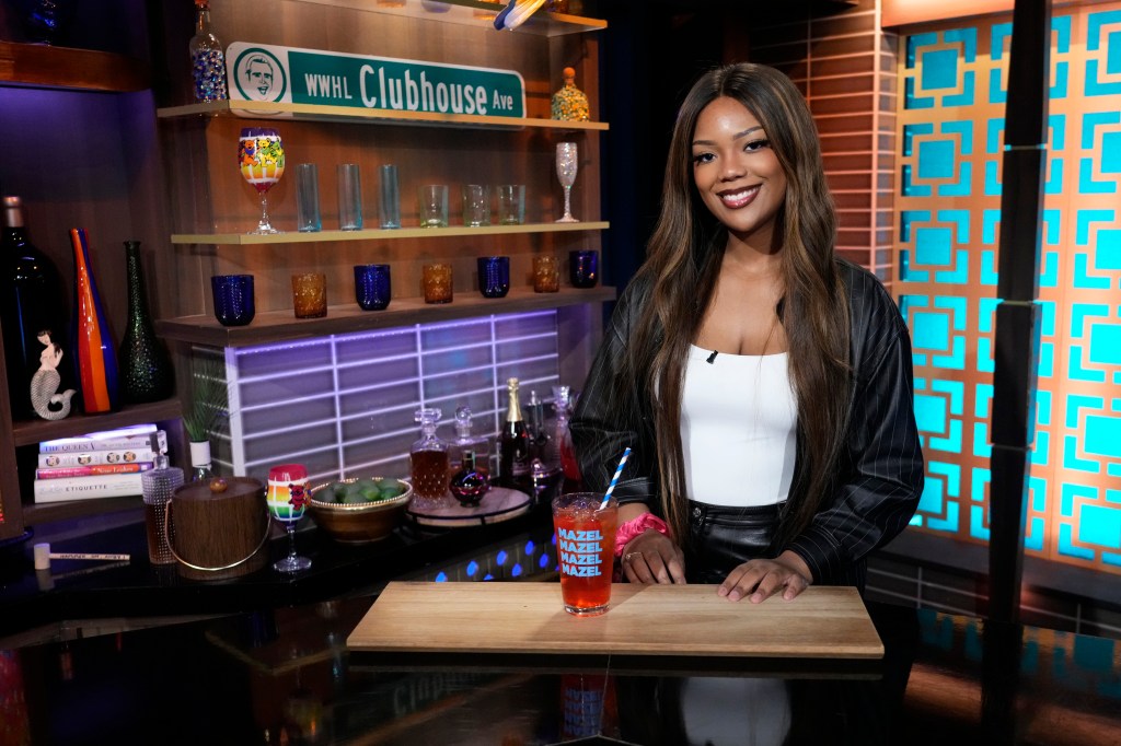 Riley Burruss behind the bar on Watch What Happens Live