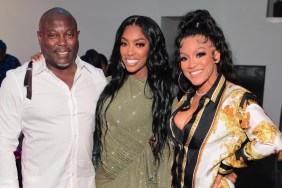 Simon Guobadia, Porsha Williams, and Drew Sidora at a party