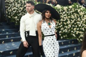 Nick Jonas and Priyanka Chopra attend 2025 Met Gala Celebrating "Superfine: Tailoring Black Style" Red Carpet at The Metropolitan Museum of Art on May 5, 2025 in New York.