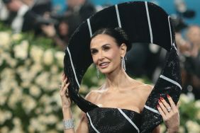 Demi Moore attends the 2025 Met Gala Celebrating "Superfine: Tailoring Black Style" at Metropolitan Museum of Art on May 05, 2025 in New York City.
