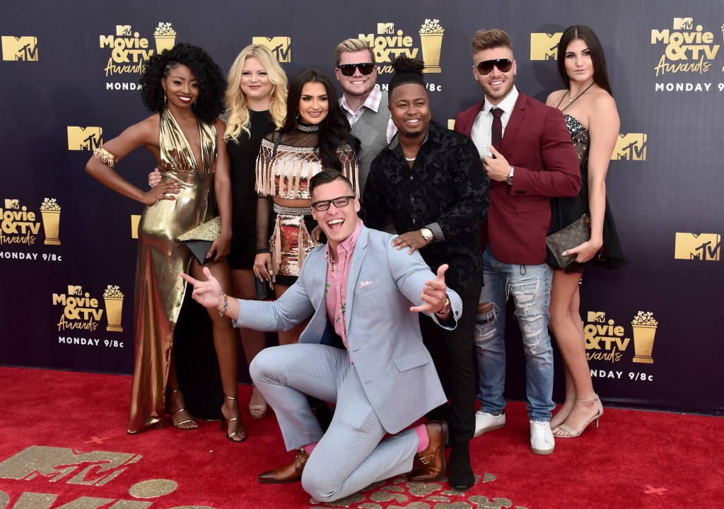 The cast of Floribama Shore at the 2018 MTV Movie and TV Awards
