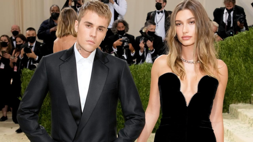 Justin Bieber and Hailey Bieber attend The 2021 Met Gala