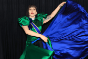 Lady Gaga poses backstage during Lady Gaga MAYHEM On The Beach: Rio de Janeiro, Brazil at Copacabana beach on May 03, 2025 in Rio de Janeiro, Brazil.