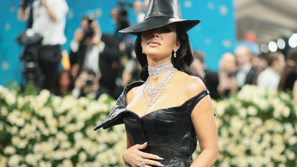 Kim Kardashian attends the 2025 Met Gala Celebrating "Superfine: Tailoring Black Style" at Metropolitan Museum of Art on May 05, 2025 in New York City.
