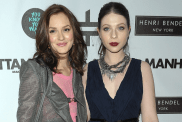 Actresses Leighton Meester (L) and Michelle Trachtenberg attend the "You Know You Want It" publication celebration at Henri Bendel on January 12, 2010 in New York City.