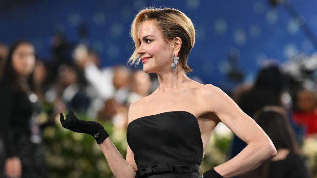 US-Australian actress Nicole Kidman arrives for the 2025 Met Gala at the Metropolitan Museum of Art on May 5, 2025, in New York.