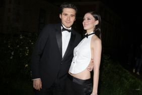 Brooklyn Beckham, Nicola Peltz at Victoria Beckham Paris Fashion Week RTW Spring 2025 - Arrivals on September 27, 2024 in Paris, Ile-de-France.
