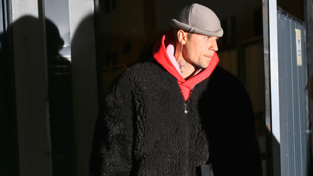 Justin Bieber is seen on March 26, 2025 in Los Angeles, California.