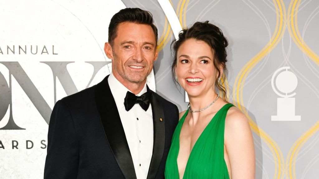Hugh Jackman and Sutton Foster at THE 75TH ANNUAL TONY AWARDS, live from Radio City Music Hall in New York City, Sunday, June 12 on the CBS Television Network. Emmy Award winners Darren Criss and Julianne Hough co-host THE TONY AWARDS: ACT ONE, an hour of exclusive content streaming live only on Paramount+, followed by Academy Award winner and Tony Award nominee Ariana DeBose hosting THE 75TH ANNUAL TONY AWARDS.