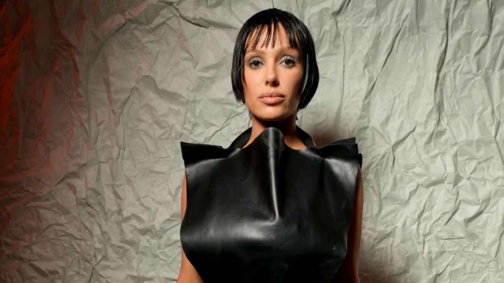 Bianca Censori at Marni RTW Fall 2024 as part of Milan Ready to Wear Fashion Week held on February 23, 2024 in Milan, Italy.