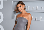 Hailey Bieber attends the Rhode UK launch party with Hailey Bieber at Chiltern Firehouse on May 17, 2023 in London, England.