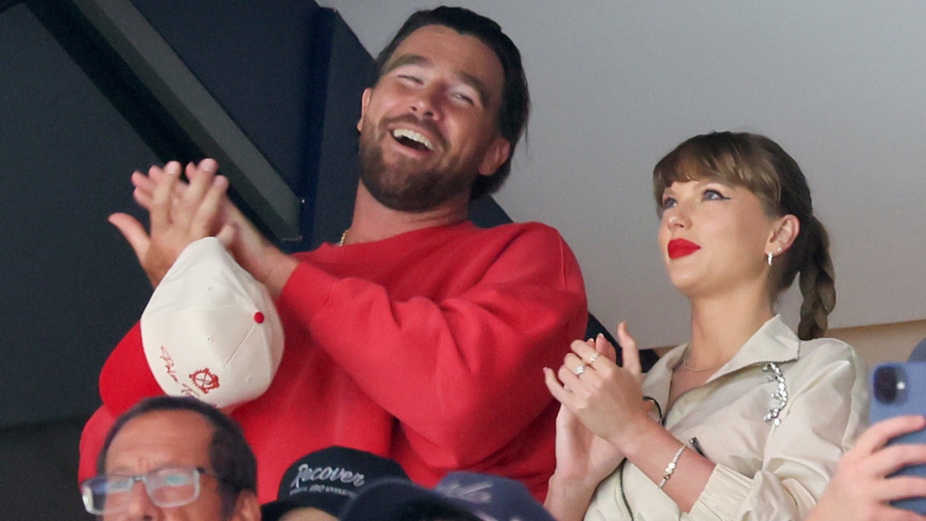 Taylor Swift Travis Kelce video Stanley Cup