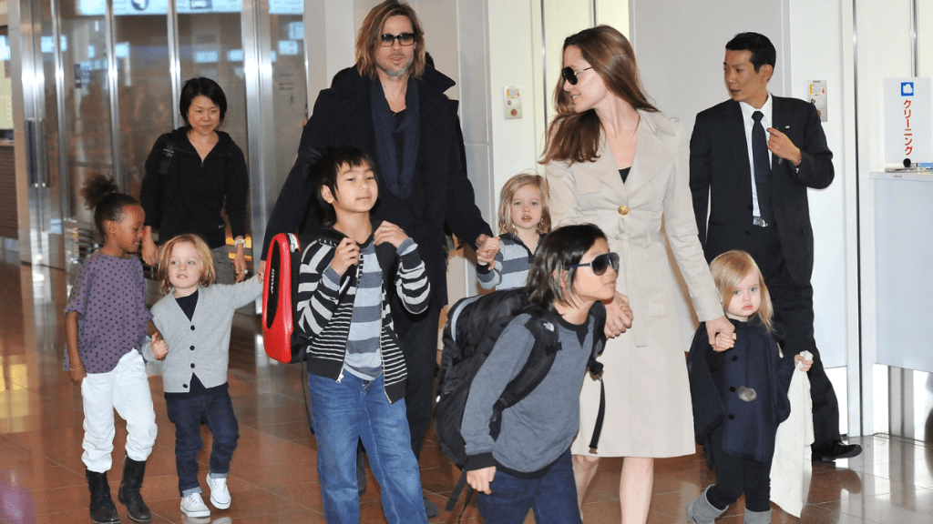 Angelina Jolie Brad Pitt kids divorce