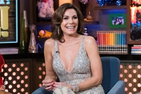 Countess Luann de Lesseps in a silver dress on Watch What Happens Live