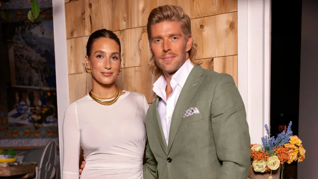 Kyle Cooke and Amanda Batula at the Summer House Season 8 finale