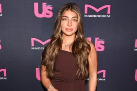 Gia Giudice from Next Gen NYC posing in a brown dress