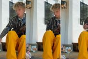 MGK & Megan Fox’s Baby Coos As He Plays a Guitar Tune