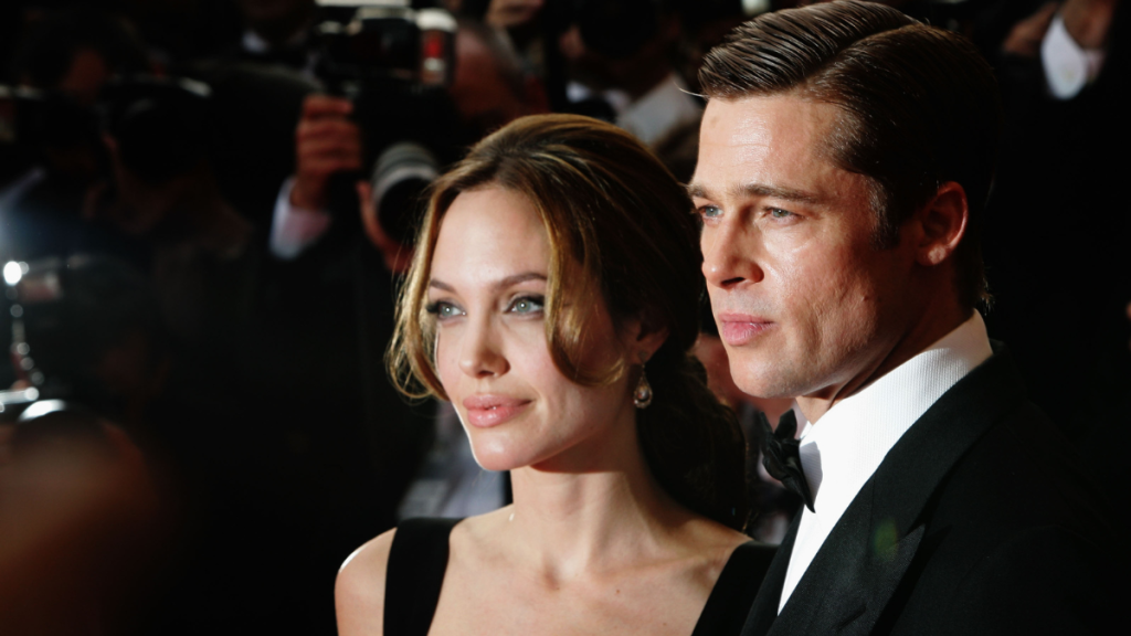 Actors Brad Pitt and Angelina Jolie attend the premiere for the film "A Mighty Heart" at the Palais des Festivals during the 60th International Cannes Film Festival on May 21, 2007 in Cannes, France.
