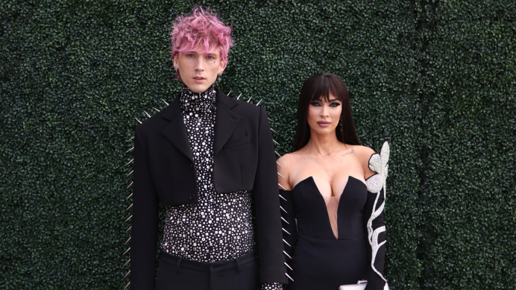Machine Gun Kelly and Megan Fox attend the 2022 Billboard Music Awards at MGM Grand Garden Arena on May 15, 2022 in Las Vegas, Nevada.