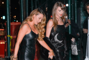 Taylor Swift celebrates her birthday with Blake Lively on December 13, 2023 in New York City.