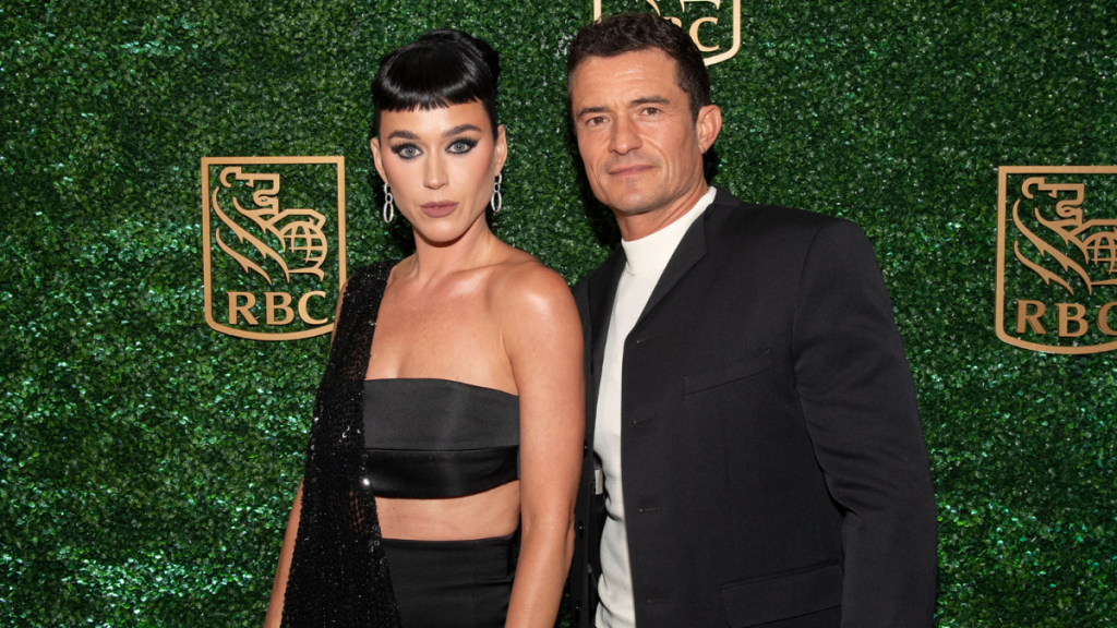 Katy Perry and Orlando Bloom attend "The Cut" premiere party at RBC House during the Toronto International Film Festival on September 05, 2024 in Toronto, Ontario.