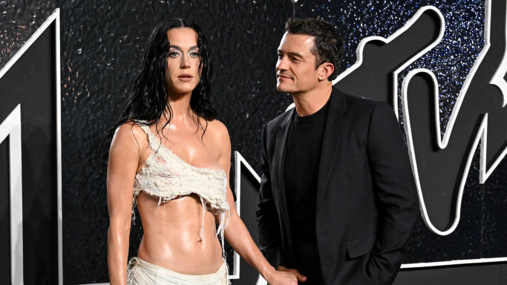 Katy Perry and Orlando Bloom at the 2024 MTV Video Music Awards held at UBS Arena on September 11, 2024 in in Elmont, New York.