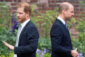 Britain's Prince Harry, Duke of Sussex (L) and Britain's Prince William, Duke of Cambridge attend the unveiling of a statue of their mother, Princess Diana at The Sunken Garden in Kensington Palace, London on July 1, 2021, which would have been her 60th birthday. Princes William and Harry set aside their differences on Thursday to unveil a new statue of their mother, Princess Diana, on what would have been her 60th birthday.