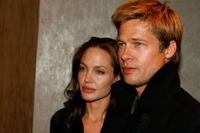 Actors Angelina Jolie and Brad Pitt arrive at Newmarket Films premiere of "God Grew Tired of Us" at the Pacific Design Center on January 8, 2007 in West Hollywood, California.
