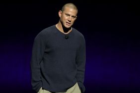 Channing Tatum promotes the film "Roofman" at the Paramount Pictures presentation during CinemaCon at The Colosseum at Caesars Palace on April 03, 2025 in Las Vegas