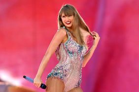 Taylor Swift performs on stage during the "Taylor Swift | The Eras Tour" at Wembley Stadium on August 15, 2024 in London, England