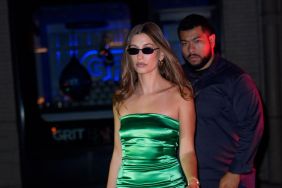 Hailey Bieber is seen on June 21, 2025 in New York City