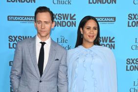 Tom Hiddleston and Zawe Ashton attend the UK Premiere of "The Life Of Chuck" during SXSW London 2025 at The Barbican Centre on June 7, 2025 in London, England