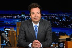 Host Jimmy Fallon during chit-chat on Monday, May 1, 2023