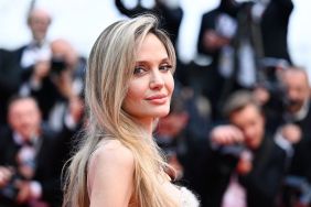 Angelina Jolie attends the "Eddington" red carpet at the 78th annual Cannes Film Festival at Palais des Festivals on May 16, 2025 in Cannes, France