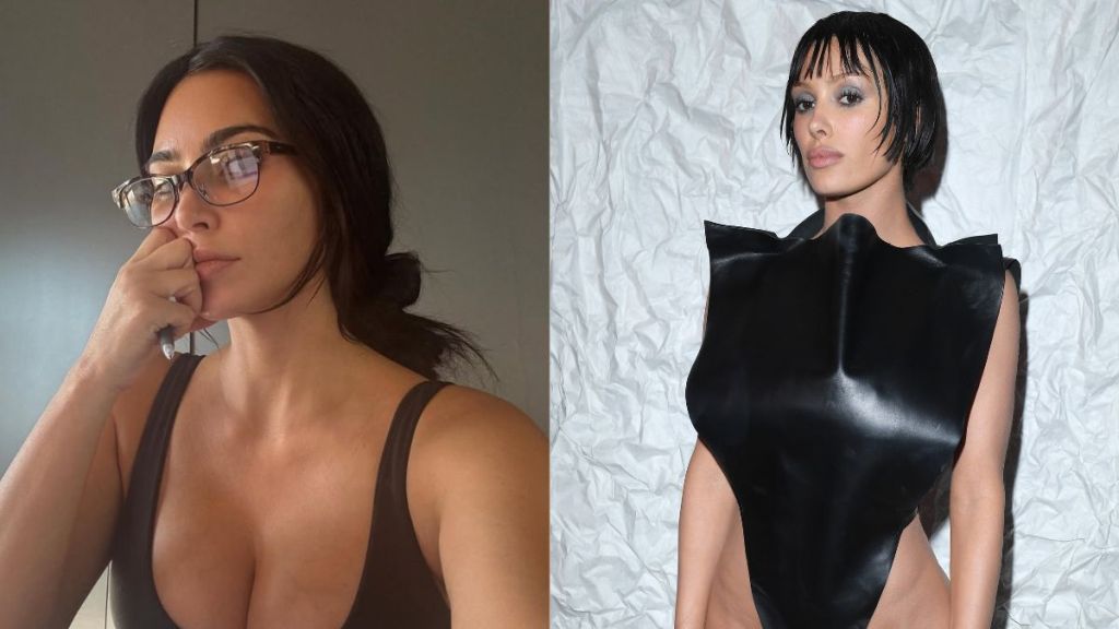 Kim Kardashian, Bianca Censori attends the Milan Fashion Week - Womenswear Fall/Winter 2024-2025 in Milan, Italy