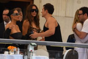 Kim Kardashian, Khloé Kardashian and Orlando Bloom ahead of Jeff Bezos and Lauren Sanchez Wedding on June 26, 2025 in Venice, Italy