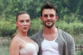 Scarlett Johansson and Jonathan Bailey attend the "Jurassic World Rebirth" New York Premiere at Lincoln Center on June 23, 2025 in New York City