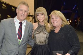 Scott Swift, singer Taylor Swift and Andrea Swift attend the 48th Annual Academy of Country Music Awards at the MGM Grand Garden Arena on April 7, 2013 in Las Vegas, Nevada