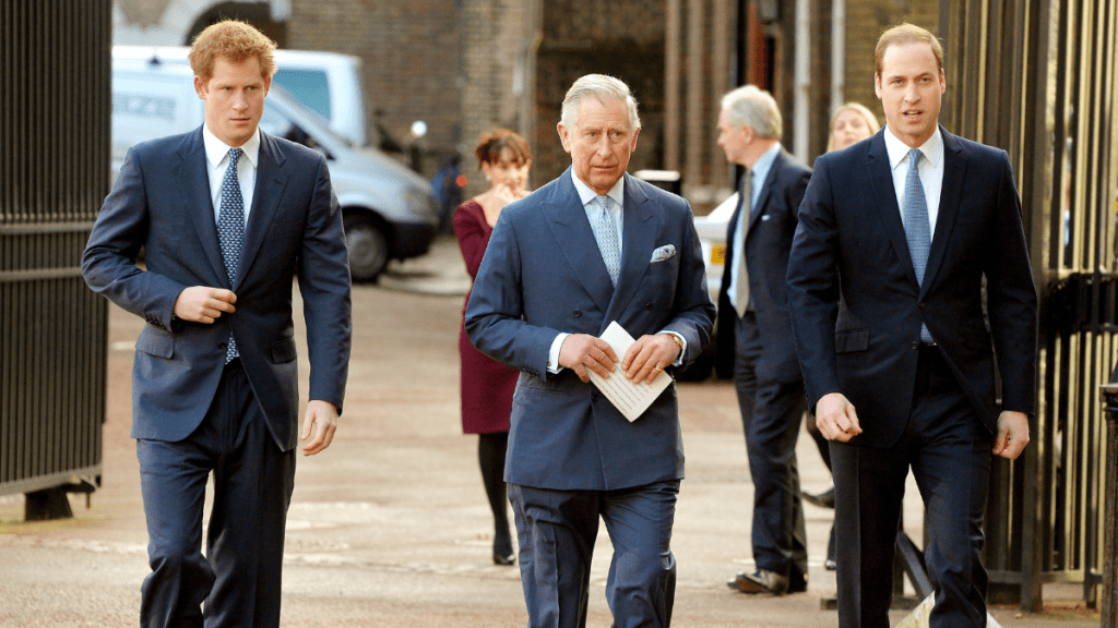 Prince Harry Prince William King Charles London visit