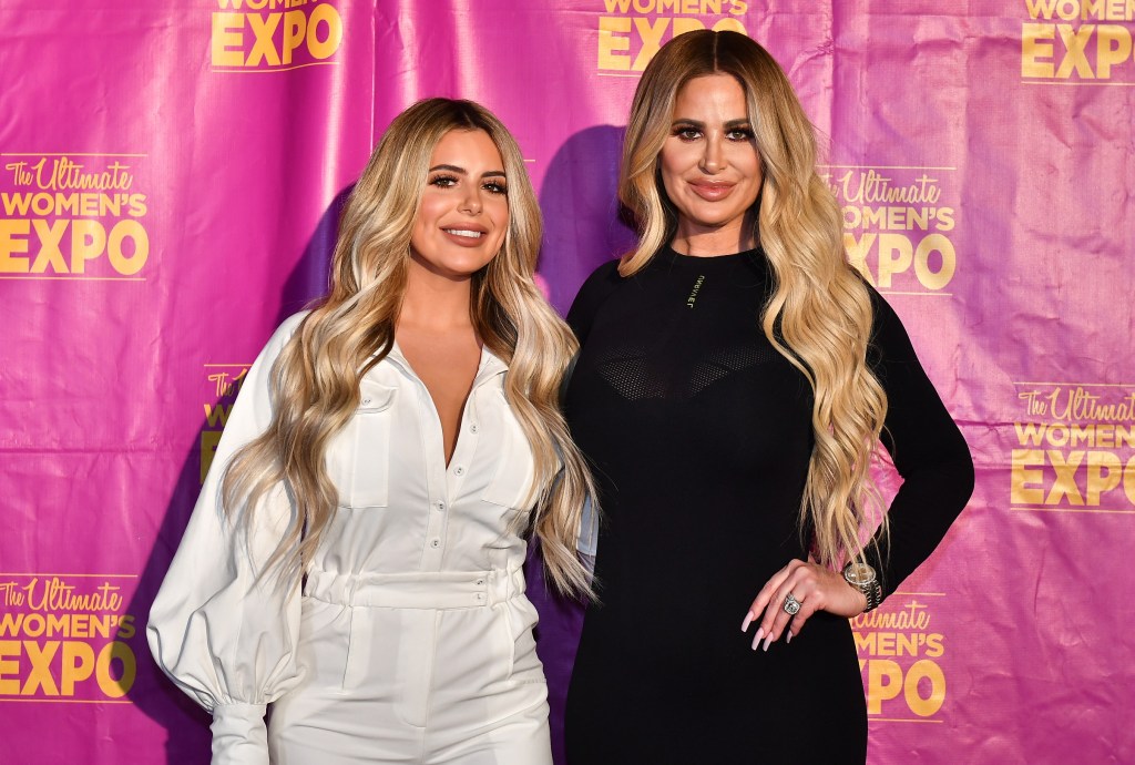 Brielle Biermann and Kim Zolciak