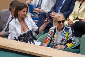 Julia Lemigova and wife