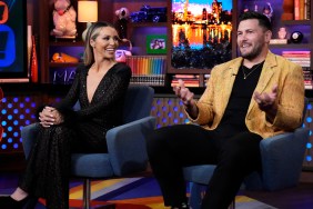 Scheana Shay and unfaithful husband Brock Davies on WWHL