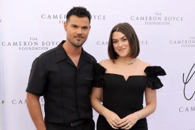 Taylor Lautner and Tay Lautner wearing black at the Cameron Boyce foundation gala