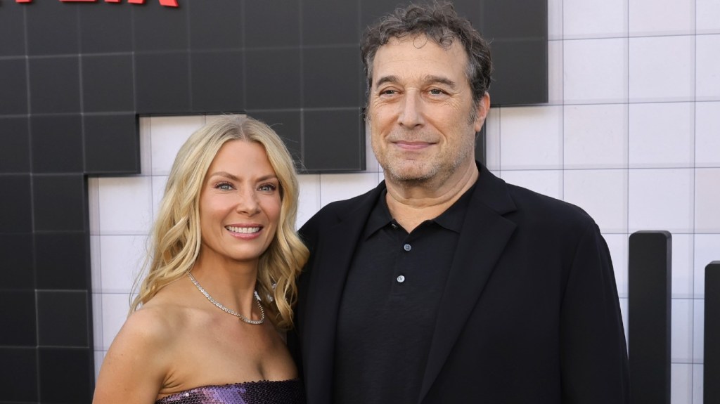 Christine Blackman and Stephen Blackman at the premiere of Netflix's The Umbrella Academy