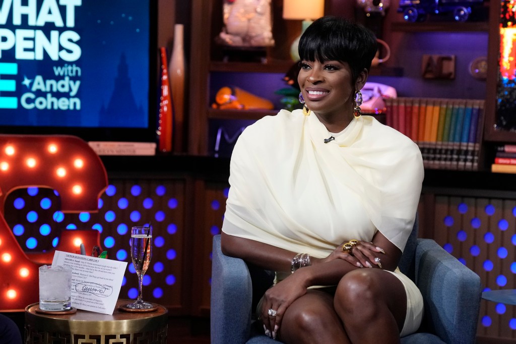 Shamea Morton Mwangi in a yellow dress on Watch What Happens Live