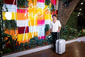 Nic on Love Island USA with his luggage in tow