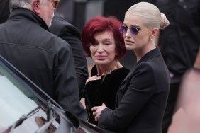 Sharon Osbourne and Kelly Osbourne at Ozzy Osbourne's funeral procession