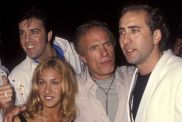 Actress Sarah Jessica Parker, actor James Caan and actor Nicoals Cage attend the "Honeymoon in Vegas" Hollywood Premiere on August 25, 1992 at Mann's Chinese Theatre in Hollywood, California