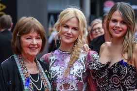 Actress Nicole Kidman (centre) with her mother Janelle Ann Kidman (left) and niece Lucia Hawley (right) as they attend the 2018 AACTA Awards Presented by Foxtel at The Star on December 05, 2018 in Sydney, Australia
