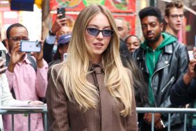 Sydney Sweeney is seen at "Good Morning America" on June 04, 2025 in New York City